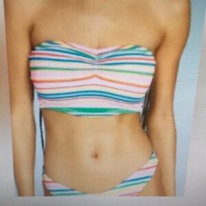 WILD FABLE/MULTI COLOR LIGHTLY PADDED BIKINI TOP & BOTTOM SET/NEW